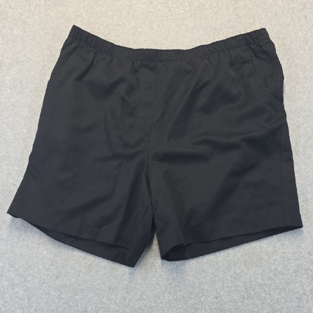 Alia Petites Black Elastic Waist Shorts Women’s 16P